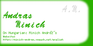 andras minich business card